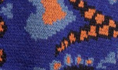 Shop Farm Rio Toucans Mixed Scarf Pattern Cardigan In Blue Multi