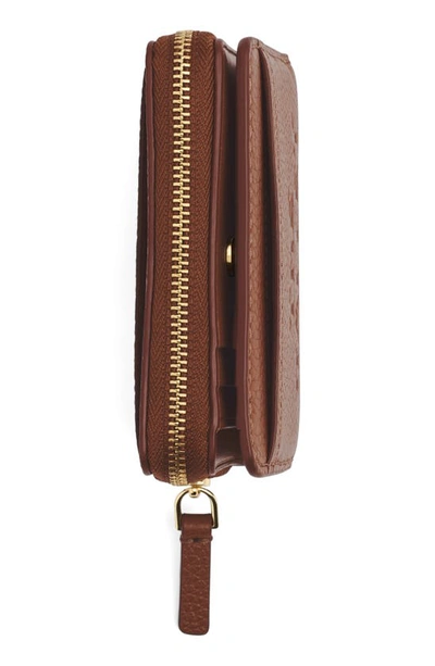 Marc Jacobs The Mini Leather Compact Wallet In Brown