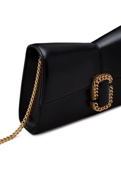 Shop Marc Jacobs The St. Marc Wallet On A Chain In Black