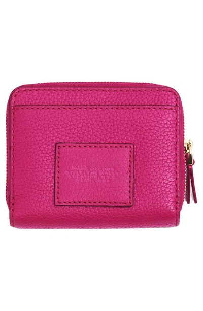 Shop Marc Jacobs The Mini Leather Compact Wallet In Lipstick Pink