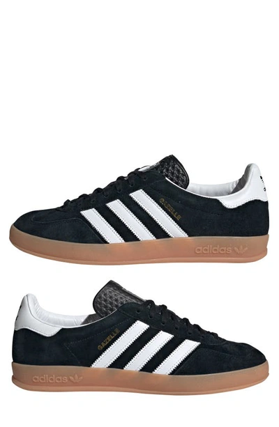 Shop Adidas Originals Gazelle Sneaker In Black/ White/ Black