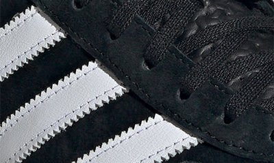 Shop Adidas Originals Gazelle Sneaker In Black/ White/ Black