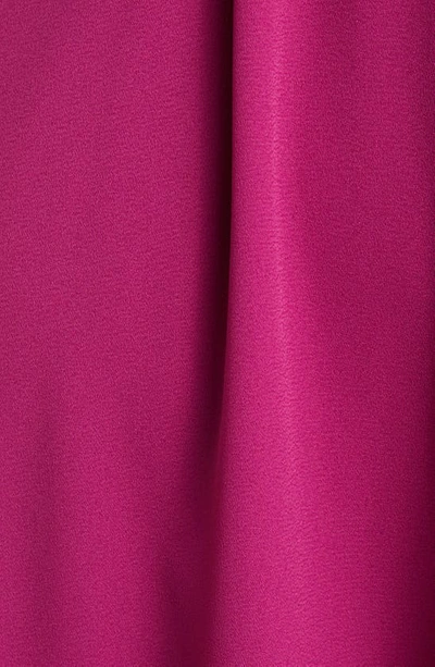 Shop Steve Madden Florentina Rosette Ruffle Georgette Halter Dress In Pink