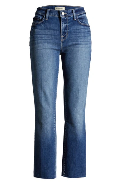 Shop L Agence Raw Hem Slim Fit Crop Jeans In Cambridge