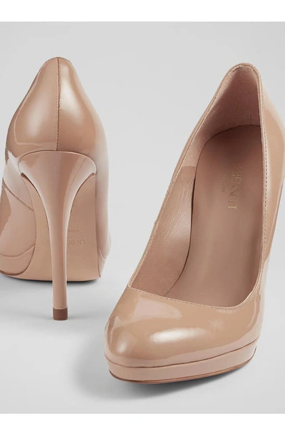 Lk Bennett Sledge Platform Pump In Bei-trench