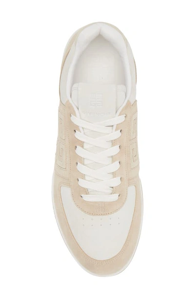Shop Givenchy G4 Low Top Sneaker In Beige/ White