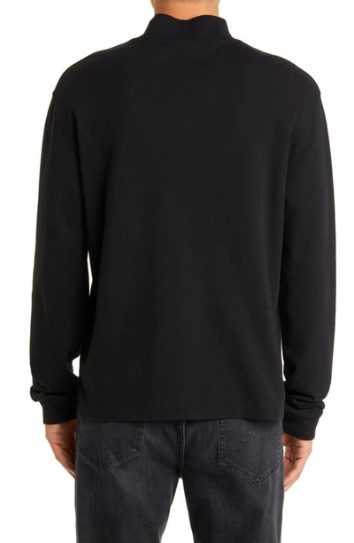 Shop Frame Duo Fold Mock Neck Sweater In Black