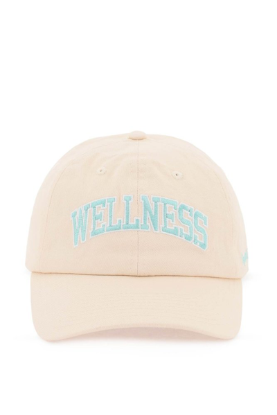Shop Sporty And Rich Sporty & Rich Wellness Curved Peak Cap In Beige
