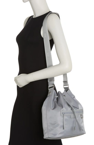 Shop Longchamp Le Pliage Neo Bucket Bag In Grey