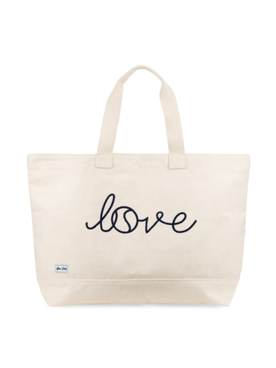 Shop Ame & Lulu Love Country Club Tote Bag In Cream