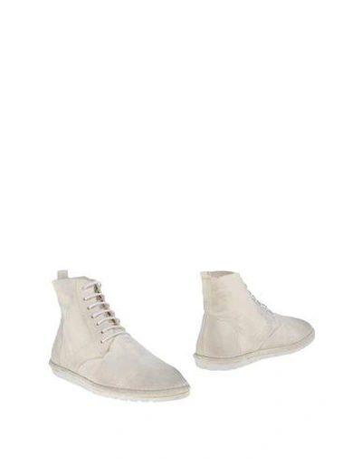 Shop Marsèll Ankle Boots In Ivory