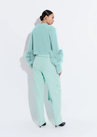 Lapointe Matte Crepe Belted Trouser In 10