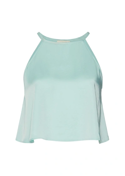 Lapointe Satin Cropped Cami In L
