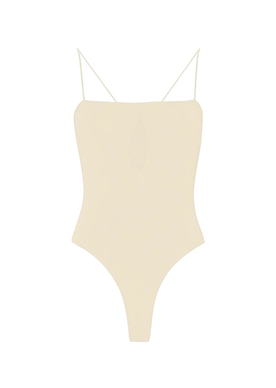 Lapointe Shiny Viscose Slit Bodysuit