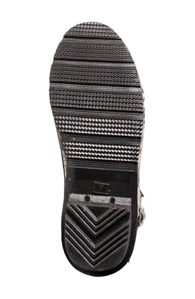 Nomad Droplet Patterned Waterproof Rain Boot In Navy Sunflowers