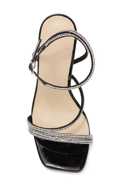 Shop Wild Diva Lounge Flair Crystal Stiletto Sandal In Black