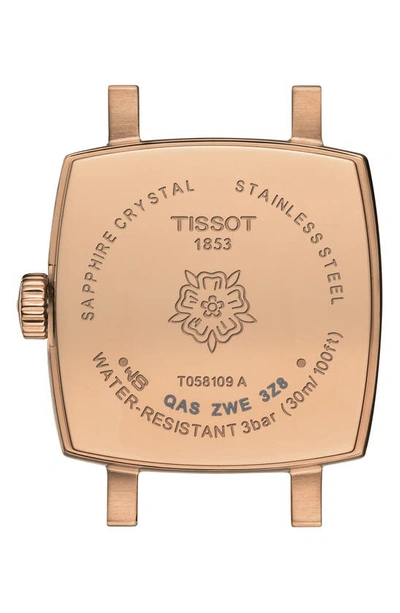 Tissot Lovely Summer Leather Strap Square Watch & Interchangeable Straps Set, 20mm In Tan