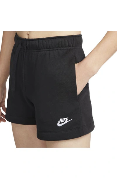 Shop Nike Club Fleece Shorts In Black/ White