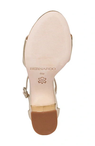 Shop Bernardo Footwear Bernardo Belinda Ankle Strap Sandal In Champagne