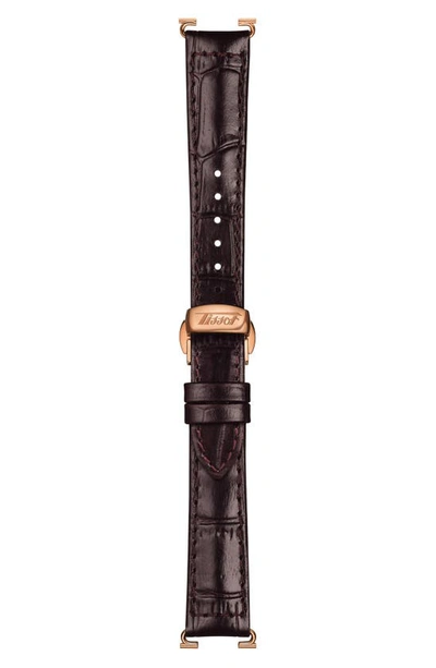 Tissot Porto Chronograph Croc Embossed Leather Strap Watch, 31mm In White