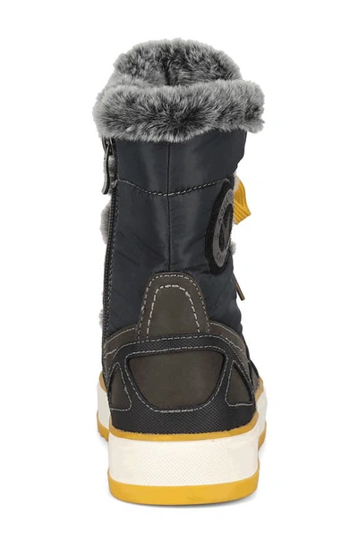 Aquatherm By Santana Canada Mara Waterproof Faux Fur Boot In Grey Mustard