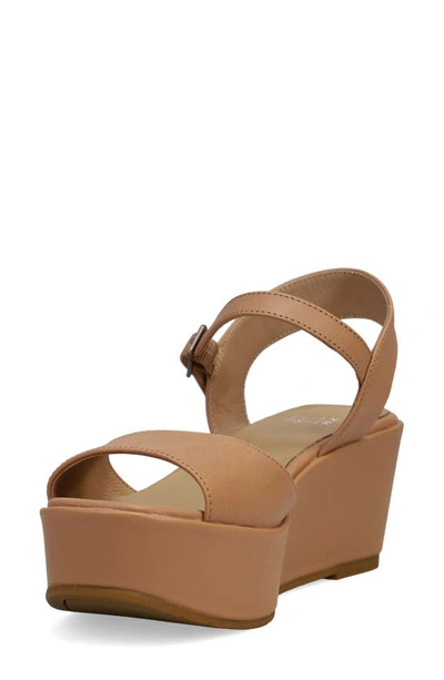 Eileen Fisher Mime Platform Sandal In Latte