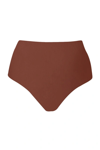 Shop Anemos High-waist Bikini Bottom In Sienna