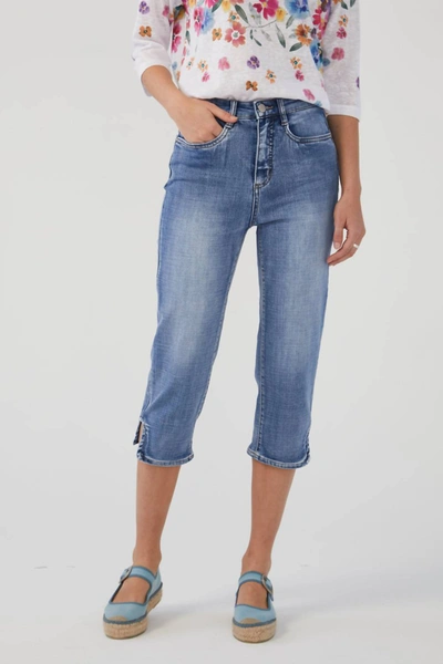 Shop Fdj Suzanne Capri Jeans In Midnight In Multi