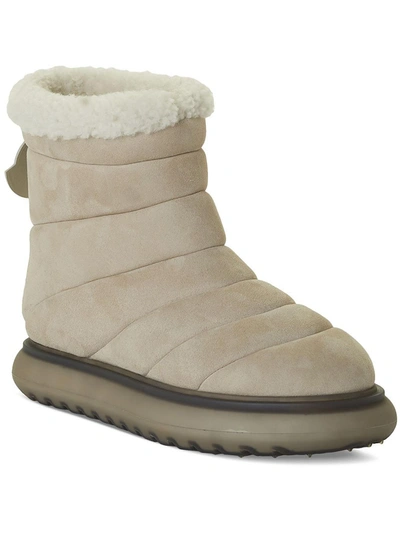 Shop Moncler Hermosa Womens Ankle Cold Weather Winter & Snow Boots In White