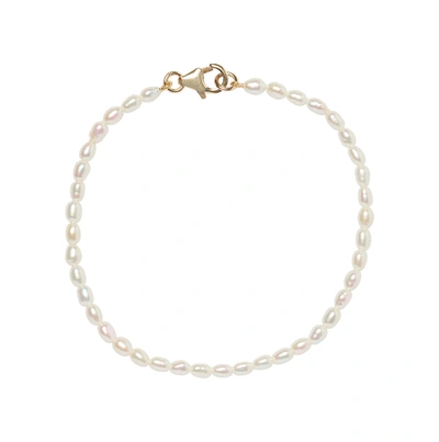 Shop Olivia & Pearl Seed Pearl Bracelet White In Spbra/white/14k