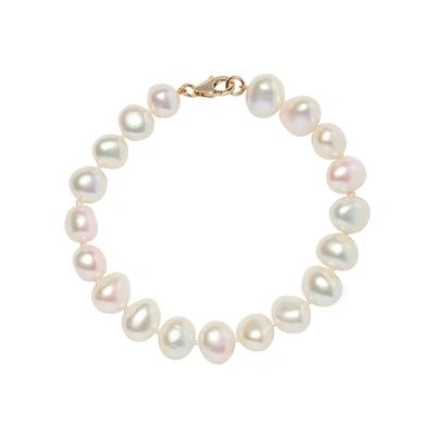 Shop Olivia & Pearl Uat Baroque Pearl Bracelet In Bpn/14k