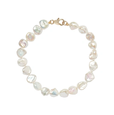 Shop Olivia & Pearl Mini Keshi Pearl Bracelet In Mkb/14k