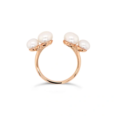 Shop Olivia & Pearl Uat Believer Pearl Ring In O&p/bpr/rg/s