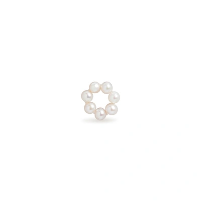 Shop Olivia & Pearl Tiny Circle Pearl Charm In Tiny/cp/crm