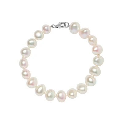 Shop Olivia & Pearl Uat Baroque Pearl Bracelet In Bpn/ss
