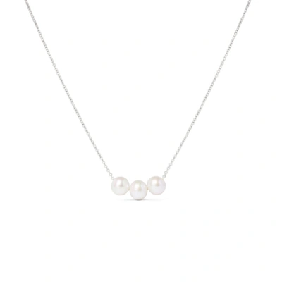 Olivia & Pearl Oh So Fine Trio Necklace In O&p/trio/wg