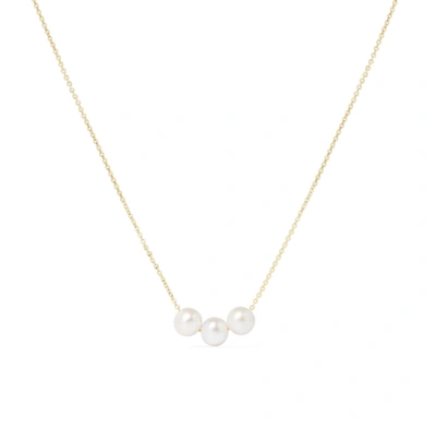 Shop Olivia & Pearl Oh So Fine Trio Necklace In O&p/trio/yg