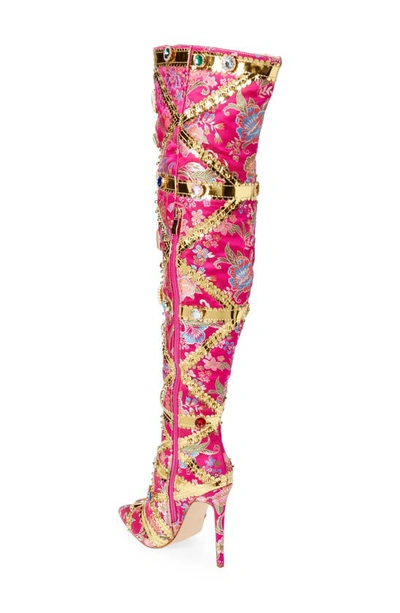 Azalea Wang Berkley Knee High Boot In Pink
