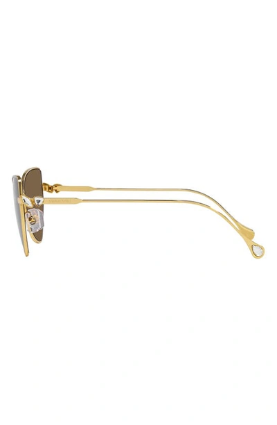 Swarovski 56mm Irregular Sunglasses In Gold
