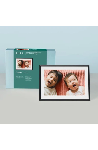 Shop Aura Frames Carver Digital Photo Frame In Black Mat