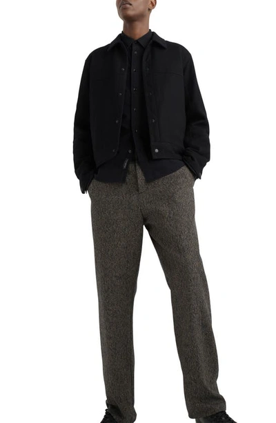Rag & Bone Owen Wool Trucker Jacket In Blk