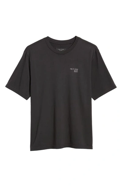 Shop Rag & Bone Logo T-shirt In Black