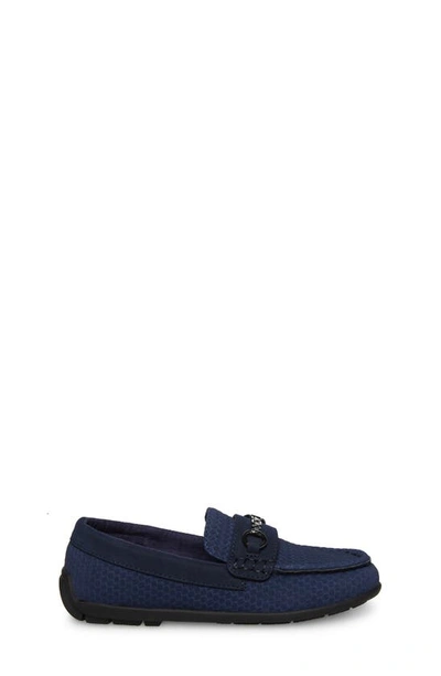 Shop Steve Madden Kids' Bjustinn Loafer In Navy