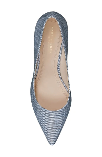 Marc Fisher Ltd Zala Block Heel Pump In Dark Blue 401