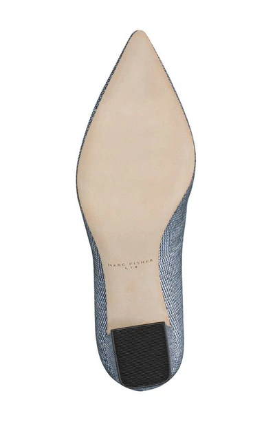 Shop Marc Fisher Ltd Zala Block Heel Pump In Dark Blue 401