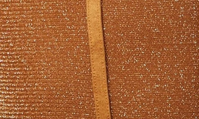 Free People Shimmer Night Rhythm Corset Bodysuit In Bronze