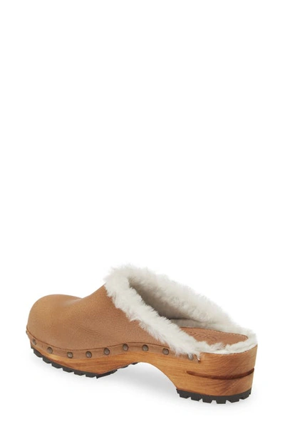 Sanita Hese Genuine Shealing Lined Clog In Brown