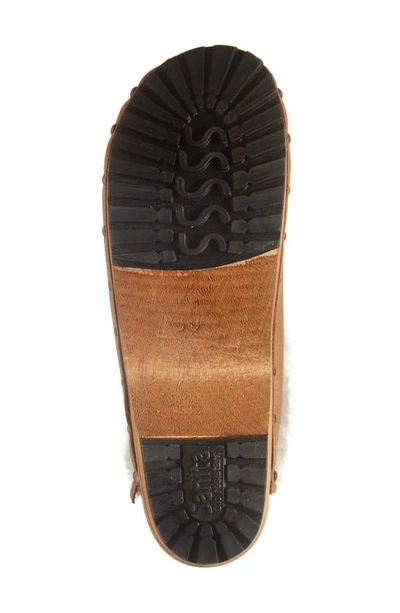 Sanita Hese Genuine Shealing Lined Clog In Brown