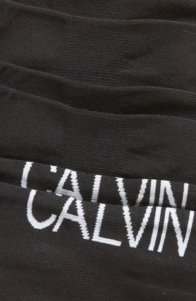Shop Calvin Klein 3-pack Cushion Socks In Black