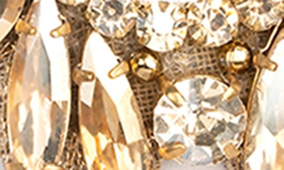 Shop Deepa Gurnani Zienna Crystal Drop Earrings In Gold